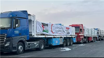 الهلال الأحمر: قافلة 