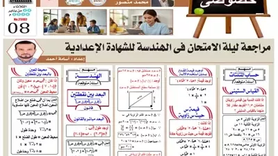 بالإجابات..ليلة الامتحان في الهندسة للشهادة الإعدادية 2026