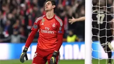 موناكو يستغل خطأ تيبو كورتوا ويضرب شباك ريال مدريد بالهدف الأول