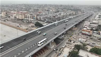 النقل تعلن بدء التشغيل التجريبي لكوبري العامريةبعد توسعته ورفع مناسيبه