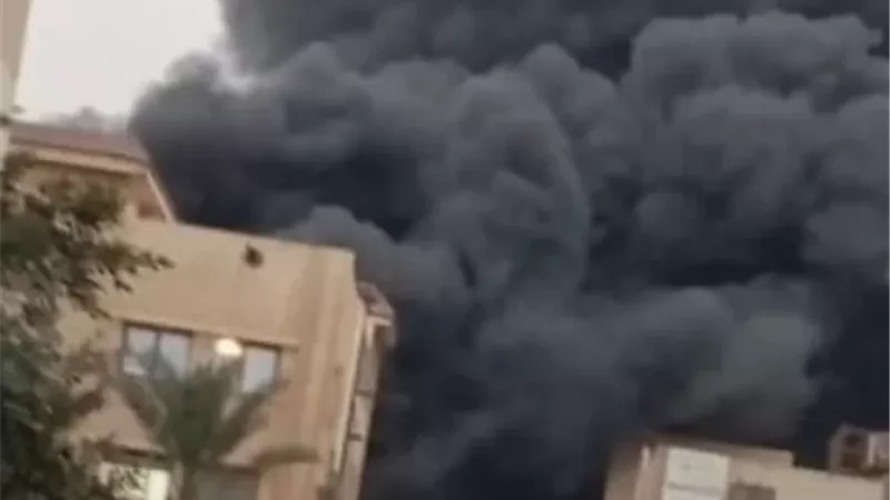 حريق بمدينة العبور