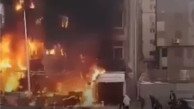 حريق كبير بحدائق القبة.. والحماية المدنية تتدخل