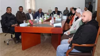 رئيس مياه القليوبية يناقش تطوير الخدمات وتحسين التحصيل