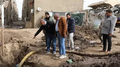 الانتهاء من اصلاح خط طرد بمحطة رفع صرف ماقوسه بالمنيا