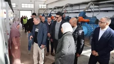 نائب رئيس القابضة لمياه الشرب يتفقد محطة مياه سرياقوس بالقليوبية