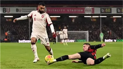 محمد صلاح يصنع وسوبوسلاي يسجل هدف تعادل ليفربول أمام بورنموث