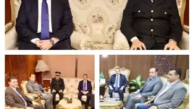 محافظ المنوفية يهنئ مدير الأمن والقيادات الأمنية بعيد الشرطة 74