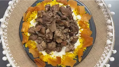 فتة كبد الدجاج