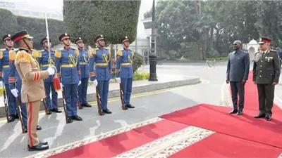 وزير الدفاع يلتقى نائب رئيس الوزراء ووزير الدفاع الوطنى بالكونغو