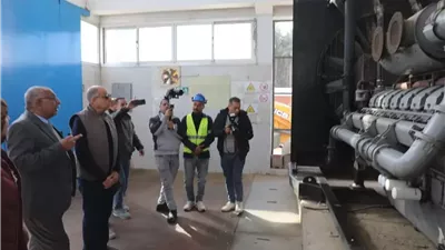 محافظ المنيا يتفقد محطة مياه جزيرة التل بديرمواس
