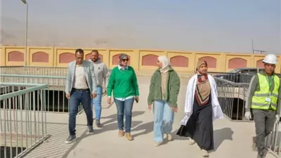 رئيس جهاز السويس تتابع الأداء التشغيلي لمحطة معالجة المخلفات