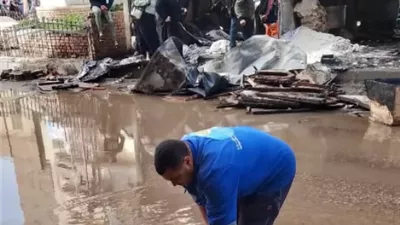 حريق مخبز و6 أكشاك وانفجار أسطوانات غاز بمدينة منوف
