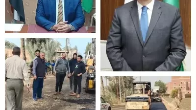 أبو حطب : بدء رصف طريق 756 سنتريس – الفرعونية بأشمون