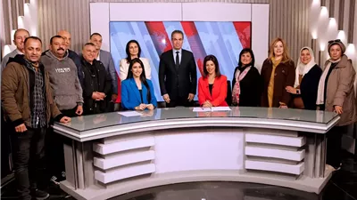 قناة النيل الدولية.. المسلماني يفتتح استوديو النشرات المطوّر