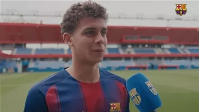 أهلا آنست وشرفت.. برشلونة يرحب بـ حمزة عبدالكريم بعد انضمامه رسميًا