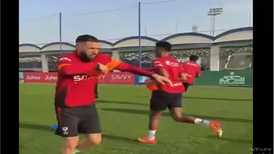 شاهد أول ظهور لـ كريم بنزيما في مران الهلال السعودي