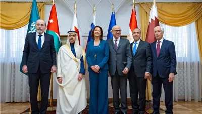 وزراء خارجية 5 دول يعقدون مباحثات مع وزيرة خارجية سلوفينيا
