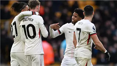 هاتريك بالمر يقود تشيلسي للفوز على ولفرهامبتون بالدوري الإنجليزي