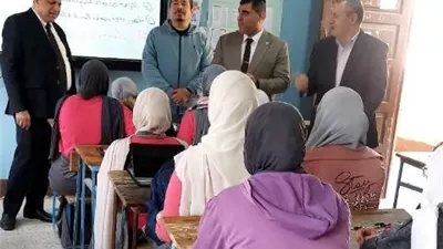 وكيل مديرية تعليم القليوبية في زيارة لمدارس شرق شبرا الخيمة