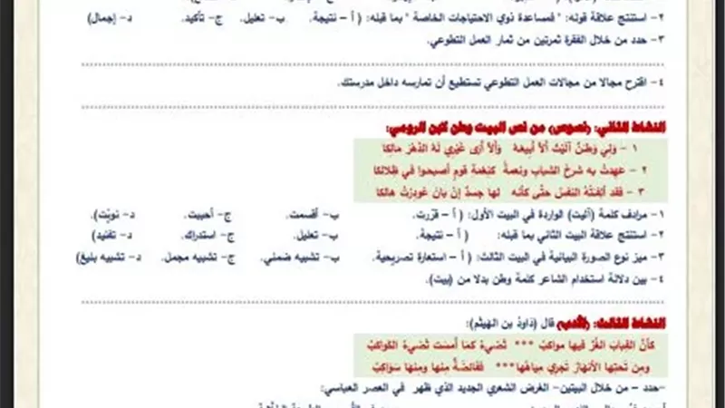 تقييم الاسبوع الاول