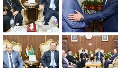 محافظ المنوفية يتلقى التهاني فور توليه مهام منصبه