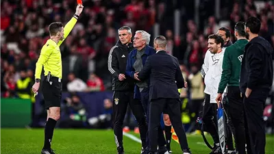 مورينيو يغيب عن مباراة الإياب بين ريال مدريد وبنفيكا بعد طرده