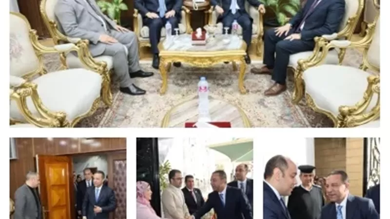 استقبال محافظ المنوفية