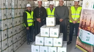 توزيع 2790 كرتونة مواد غذائية للمستحقين في الإسماعيلية