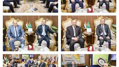 محافظ المنوفية يواصل إستقبال المهنئين
