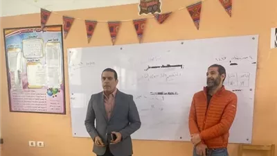 وكيل تعليم الإسماعيلية يتفقد مدارس القصاصين..صور