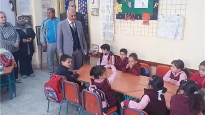 جولات ميدانية بمدارس المنيا لمتابعة انتظام الدراسة