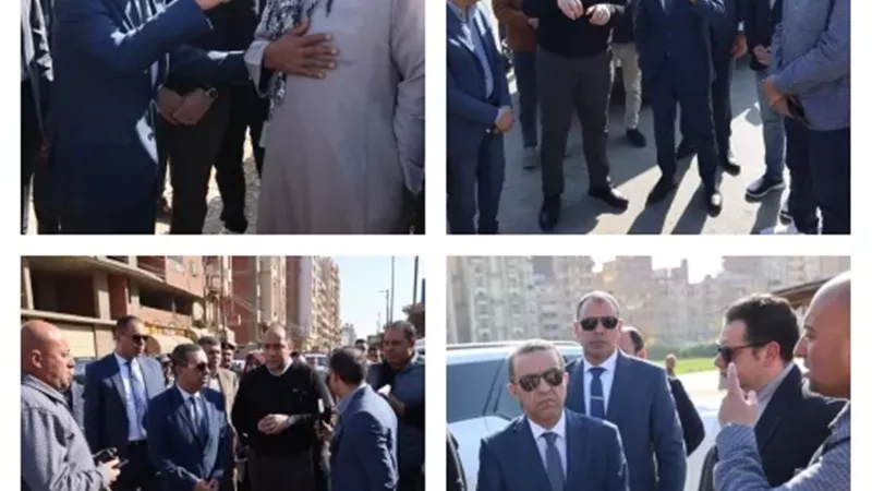 محافظ المنوفية خلال