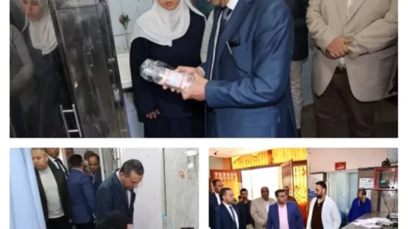 محافظ المنوفية خلال