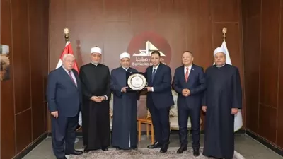 محافظ دمياط يستقبل مفتى الديار المصرية
