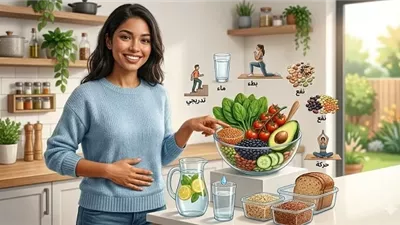 5 خطوات ذكية لزيادة الألياف دون انتفاخ أو غازات