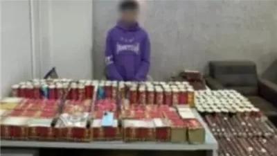 القبض على تاجر ألعاب نارية فى بني سويف