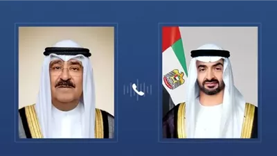 رئيس الإمارات وأمير الكويت يبحثان تطورات التصعيد