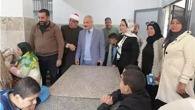 يوم ثقافى فنى لقصر ثقافه المنيا الجديدة بمدرسة النور للمكفوفين