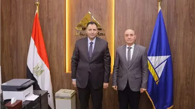 حسام فوزي يستقبل رئيس شركة مدينة دمياط للأثاث