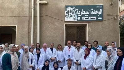 علاج 1300حالة حيوانية بقرية منية السباع في قافلة بيطرية مجانية لجامعة بنها
