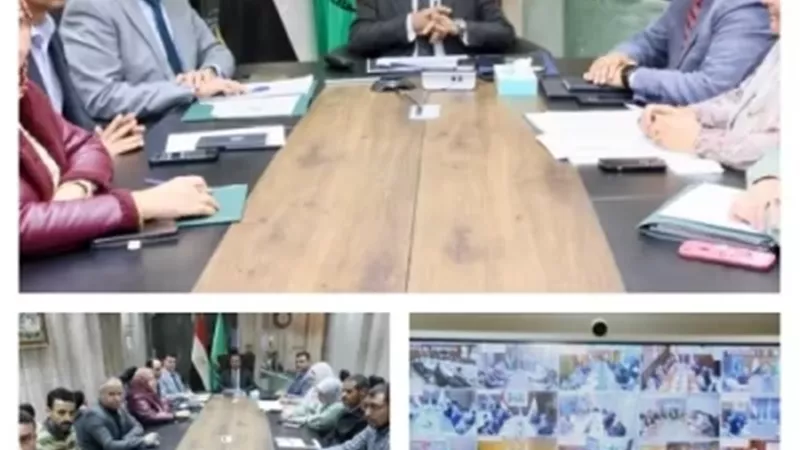 محافظ المنوفية خلال