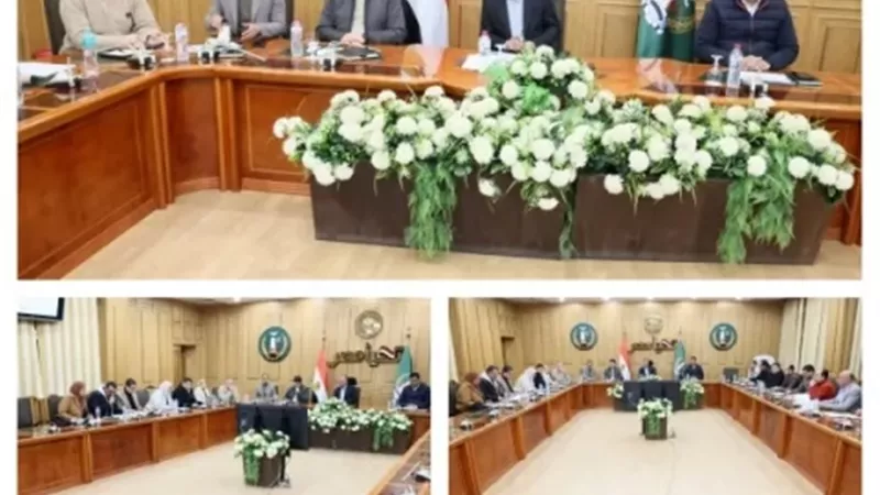 محافظ المنوفية خلال