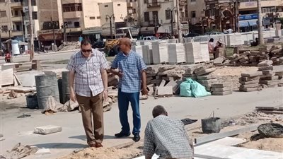 سكرتير عام الأقصر يتفقد أعمال مشروع تطوير ساحة ابو الحجاج