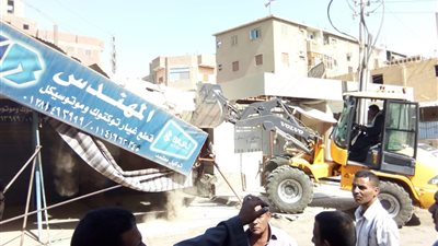 إزالة 392 حالة إشغال في حملة بمدينة الفشن