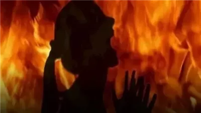 أشغل النار فى زوجته بسبب رفضها أقامة ضرتها فى شقتها