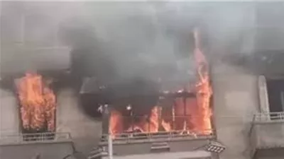 مصرع طفل اثر اشتعال حريق بشقة فى الطالبية
