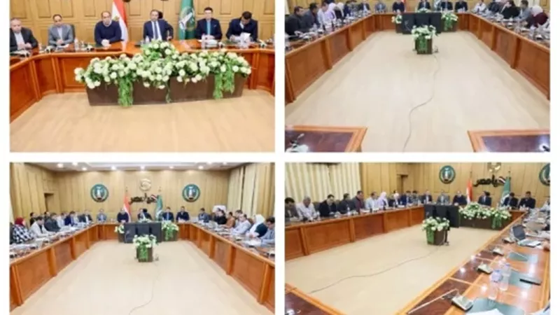 محافظ المنوفية خلال