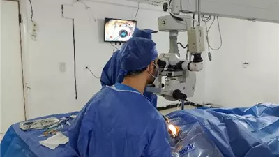إنقاذ عين طفل في تدخل جراحي عاجل بمستشفى رمد المنصورة