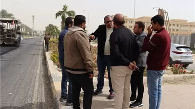 طفرة مرورية بالشيخ زايد.. رصف المحاور الرئيسية والحي الخامس
