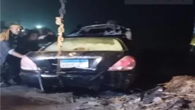 مصرع 3 إثر انقلاب سيارة داخل ترعة البندرة بالغربية